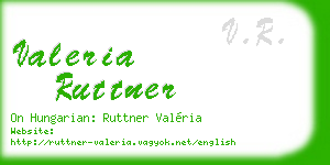 valeria ruttner business card